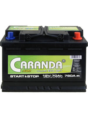 70AH 12V 760A CARANDA STARTSTOP AGM