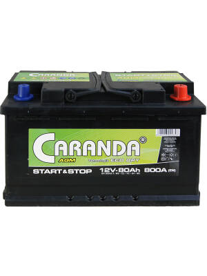 80AH 12V 800A CARANDA AGM START STOP ACUMULATOR