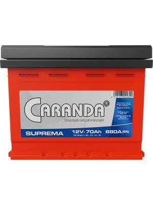 70AH 12V 680A SUPREMA  CARANDA ACUMULATOR